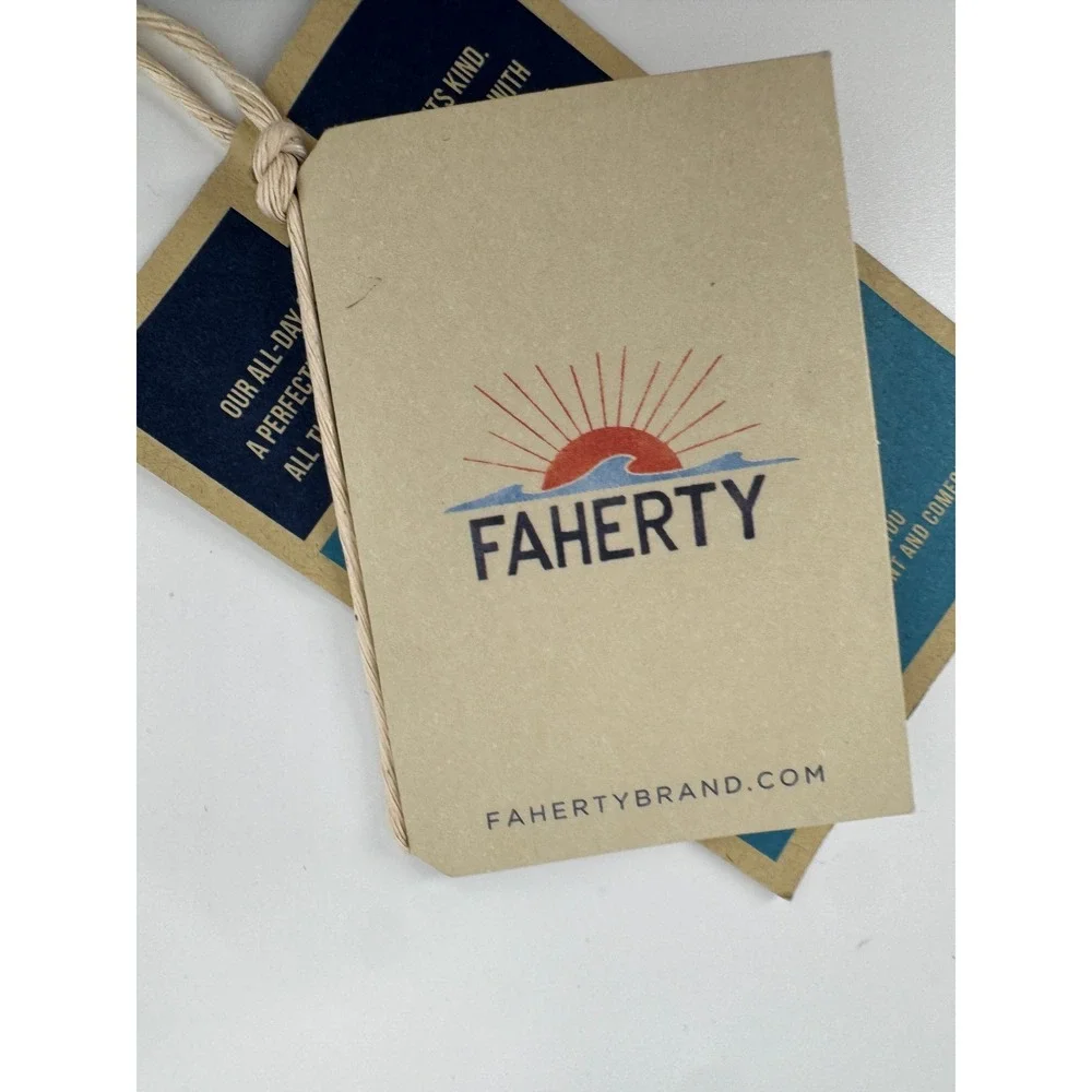 New Faherty All Day Shorts Mens 31 Navy Blue Hybrid Water Repellent Stretch